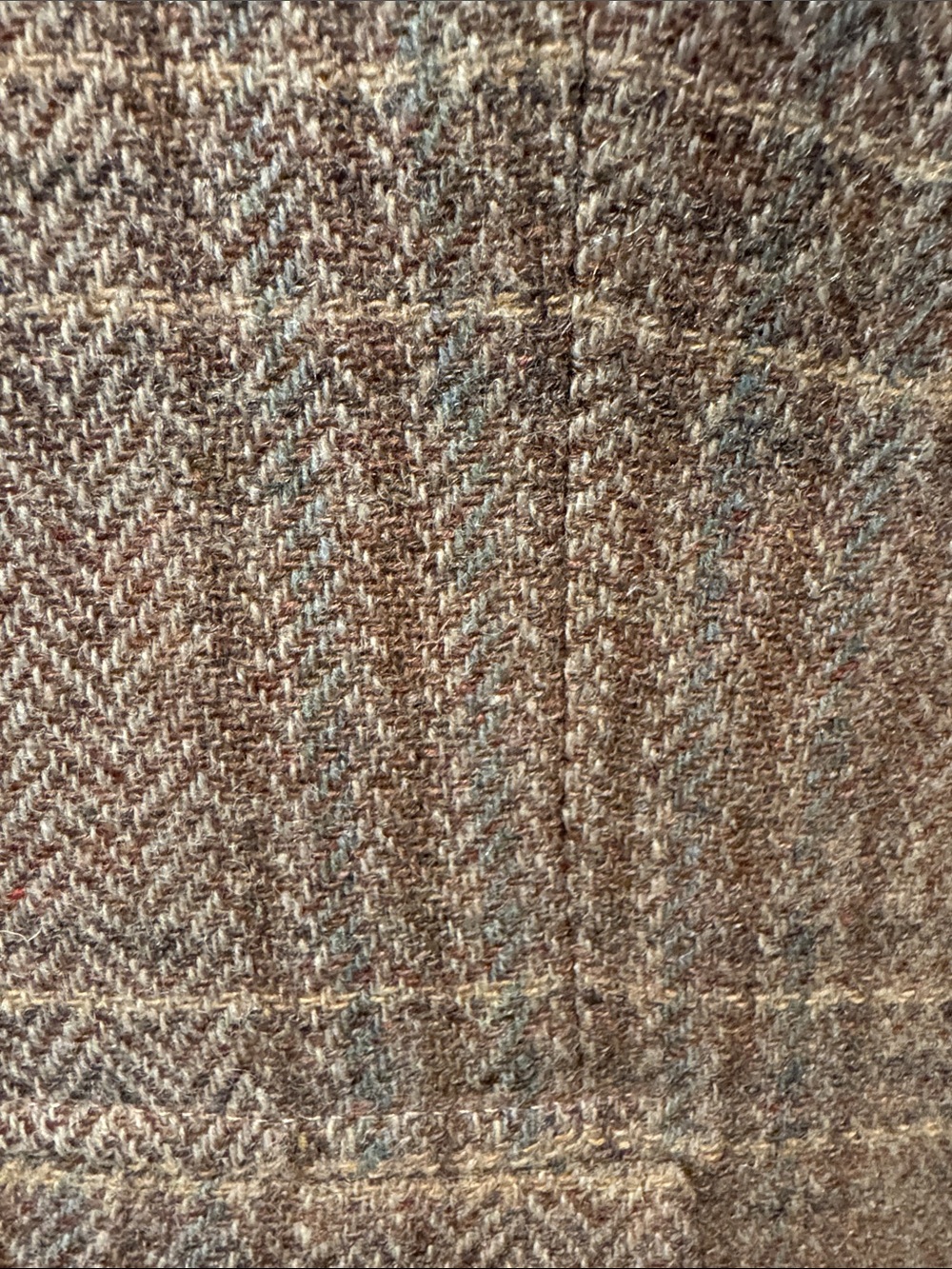 Evan Picone Vintage Brown Plaid Wool Blazer - Picture 3 of 8